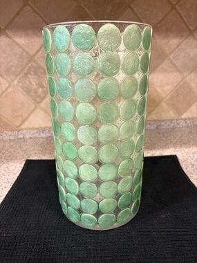 Nicole Miller Home recycled glass mosaic votive Holder
